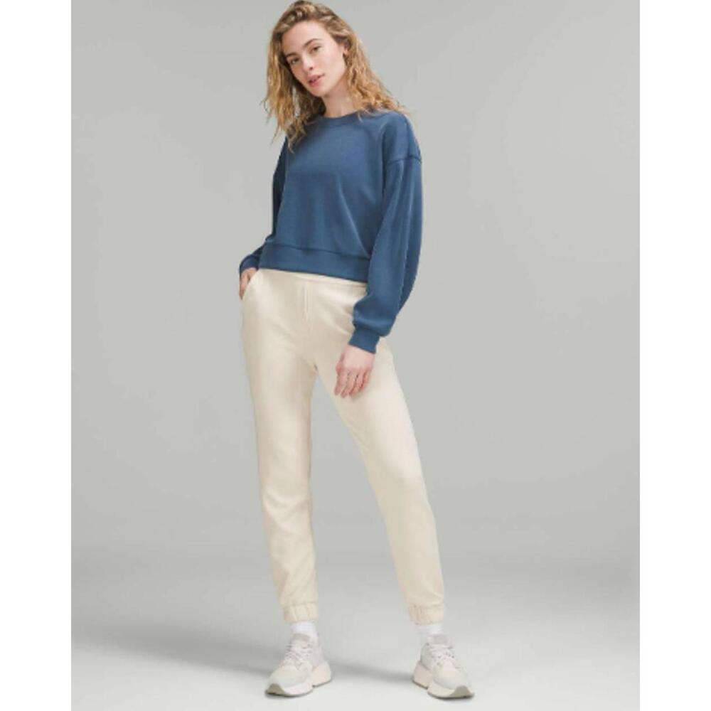 Nwt *Rare* Lululemon Softstreme Relaxed High-Rise Pant Joggers White Opal Sz 12